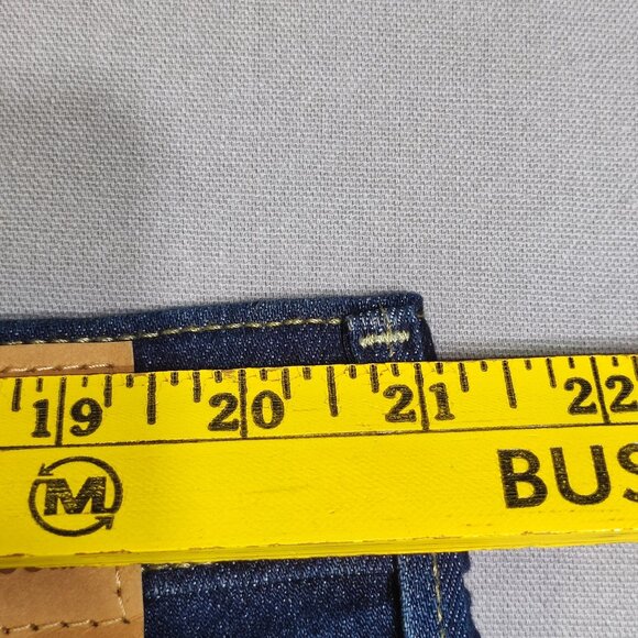Signature Gold by Levi Strauss jeans women's size 22M ink blue mid-rise straight - Picture 10 of 16